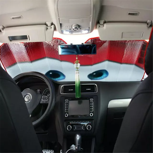 Auto Windshield Sunshade Summer Red Sun - Shade for Car Cover Visor Wind Shield