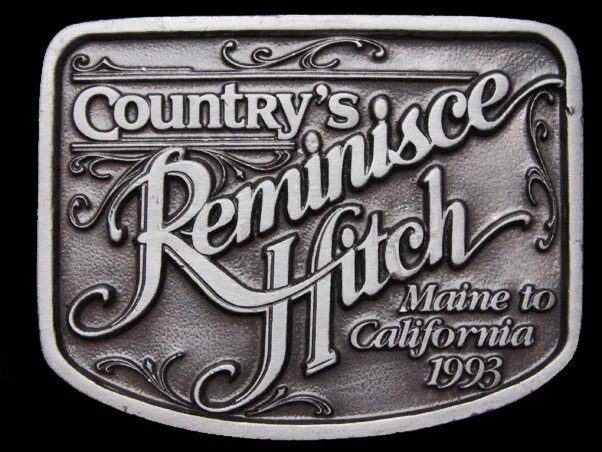 LH09110 Vintage 1993 PAYS Souvenir Hitch Maine Pour Californie Boucle