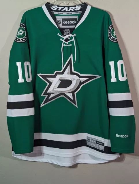 Rare Reebok Official Licensed Y2K DALLAS STARS 10 PATRICK SHARP GREEN NHL JERSEY