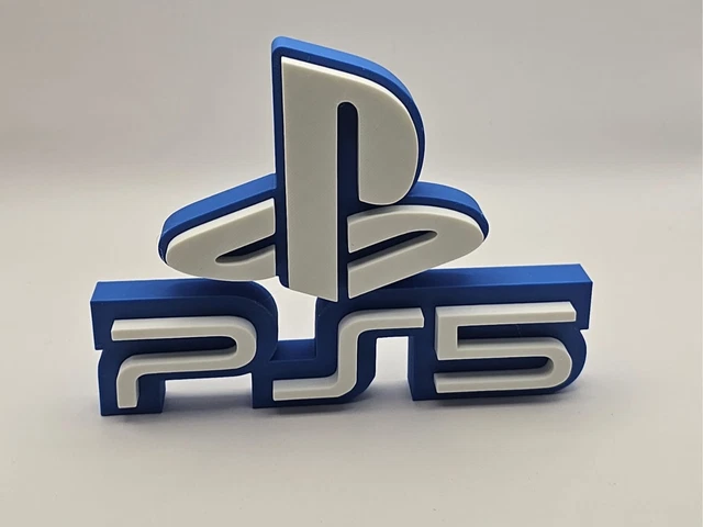 3D PRINTED PLAYSTATION 5 PS5 Logo Sign Display Fan Art Video Game $23. ...