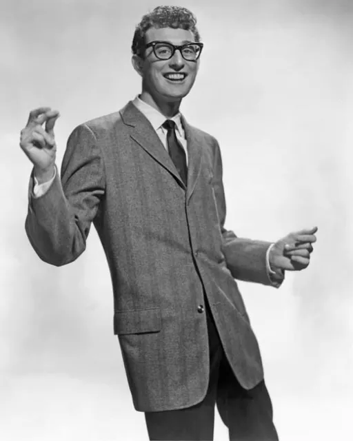 Famous Singer BUDDY HOLLY Glossy 8x10 Photo Rock and Roll Print Poster