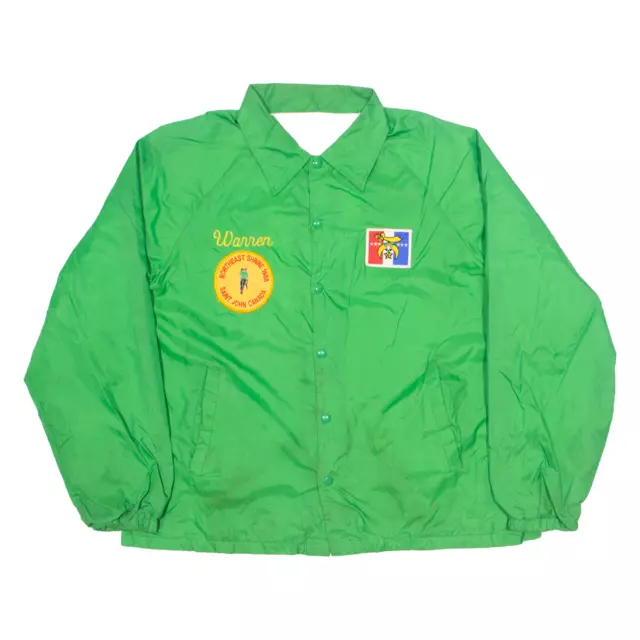 Vintage Coach USA Jacket Green Nylon 90s Mens XL
