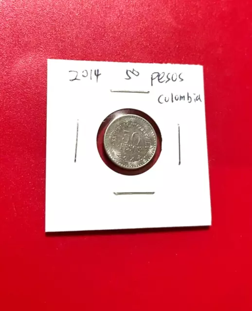 2014 50 Pesos Colombia Coin - Nice World Coin !!!