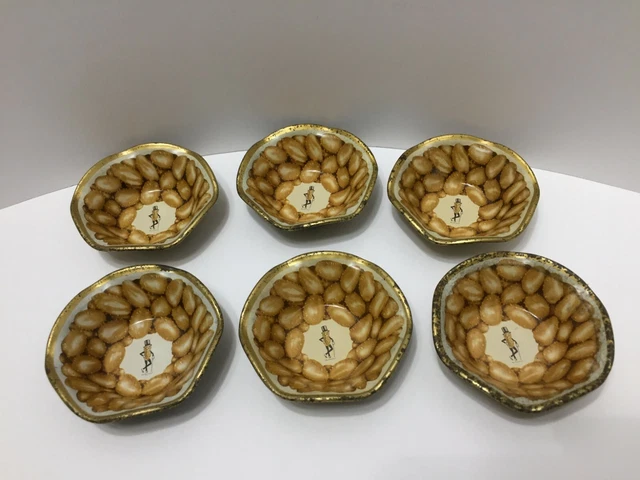 Planters Peanut Butter, Mr. Peanut Tin Snack Dishes, Lot of 6.