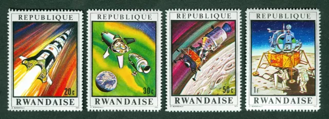 Briefmarken Afrika Ruanda Lot 1970 Weltraum, Raumfahrt, Apollo 13, postfrisch