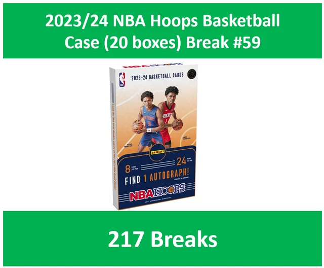 BONES HYLAND 2023/24 NBA Hoops Basketball Case (20 boxes) Break 59 7.