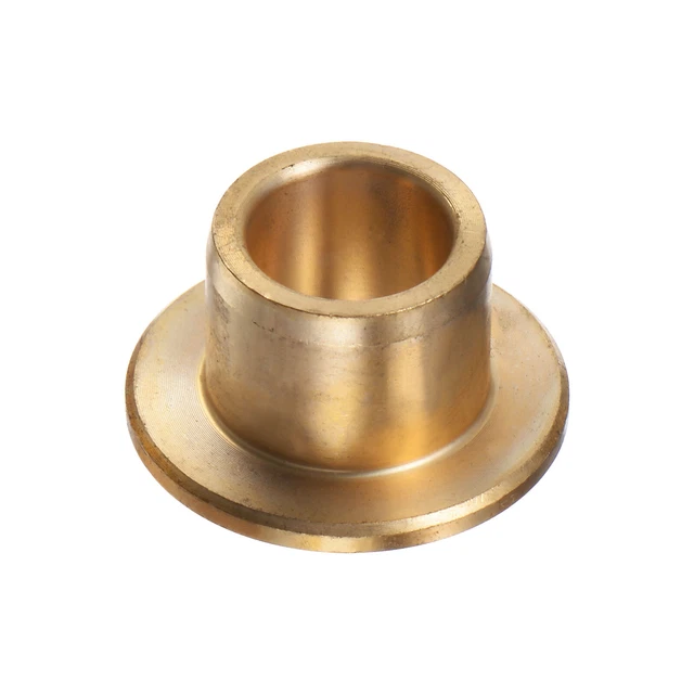 Flange Bearing Sleeve 10mm x 14mm x 12mm Bronze Self-Lubricating Bushings