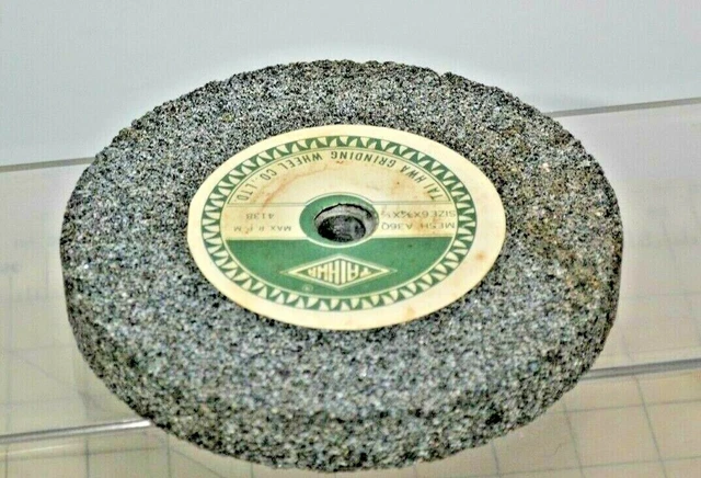 Bench Grinding Wheel 6" x 3/4" x 1/2" Course Taihwa Mesh A36Q 4138 RPM NOS