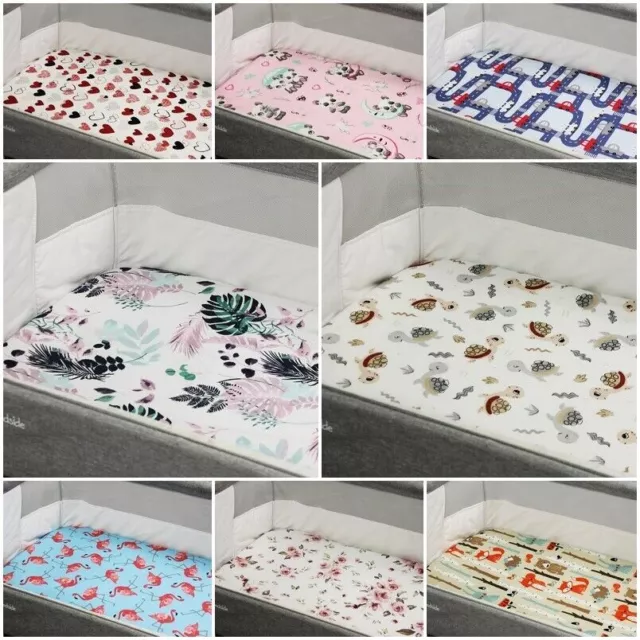 FITTED SHEET Compatible With Bedside Crib CHICCO NEXT 2 ME Animals Stars Jungle