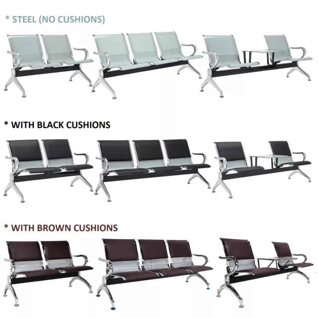 2 Seat 3 Seat Waiting Chair Reception Room Guest Chair Airport Bench Office Bank