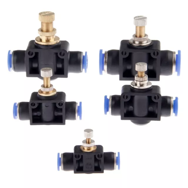 4/6/8/10/12mm Push In Fittings Air Pressure Hose Pipe Pneumatic Connector Joiner