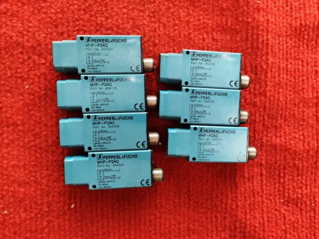 P:T13 Lot of 07pcs PEPPERL+FUCHS MHP-P2AQ, HIGH-PERFORMANCE PHOTOELECTRIC SENSOR