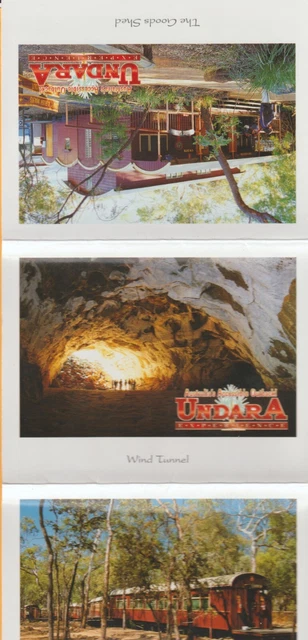 Undara Qld  10 Scenes Murray Views Foldout Postcard