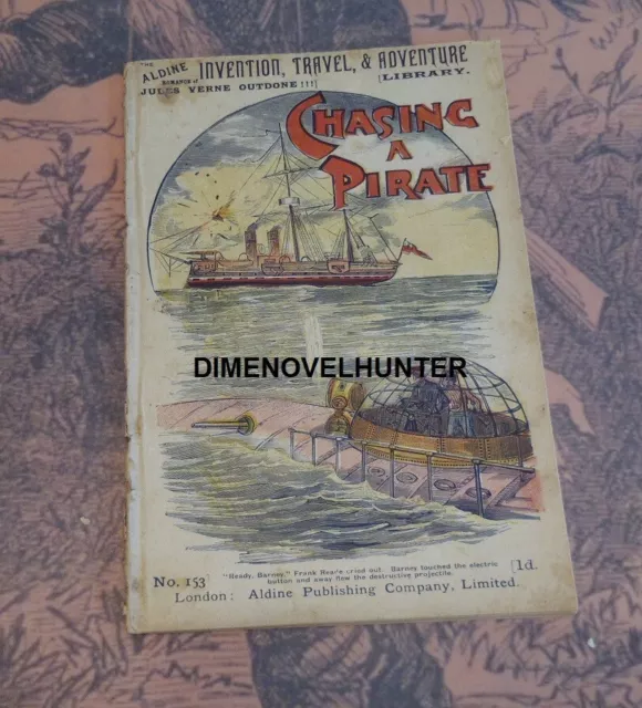 Aldine Invention, Travel & Adventure #153 Frank Reade Dime Novel Penny Dreadful