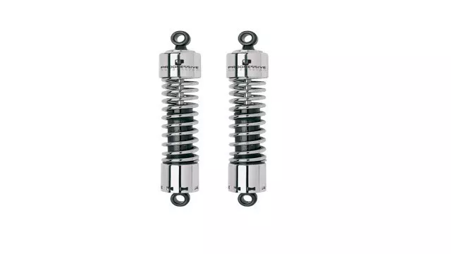 Progressive Chrome 412 Standard 13" Rear Shocks 2006-2021 Harley Touring Models