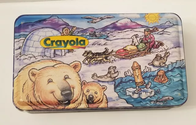 Crayola Crayon Vintage Tin Box 1998