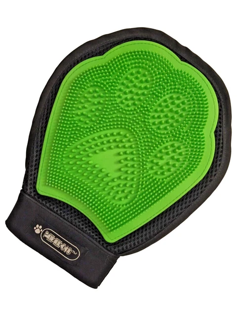 2-in-1 Pet Grooming Massage Glove Brush Comb Shedding Mitt Dog Cat Hair Remover 5