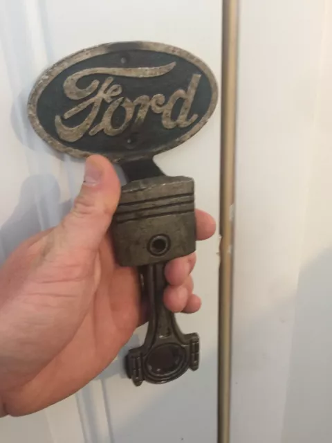 Ford Motors Company Cast Iron Door Handle HOTROD Patina Collector Auto Car 9INCH 2