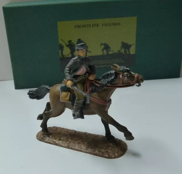 Frontline Figures, ACW Südstaaten Soldat zu Pferd mit Gewehr,Civil War 1/32,RC19