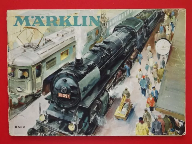 Original alter MÄRKLIN Hauptkatalog Spielwaren und Eisenbahn 1953  ( F 17086