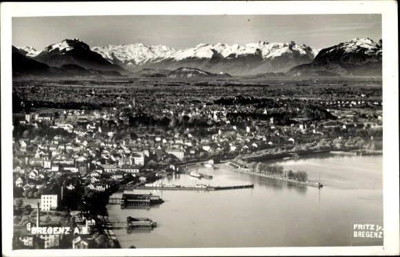 Ak Bregenz am Bodensee Vorarlberg, Gesamtansicht - 3538024