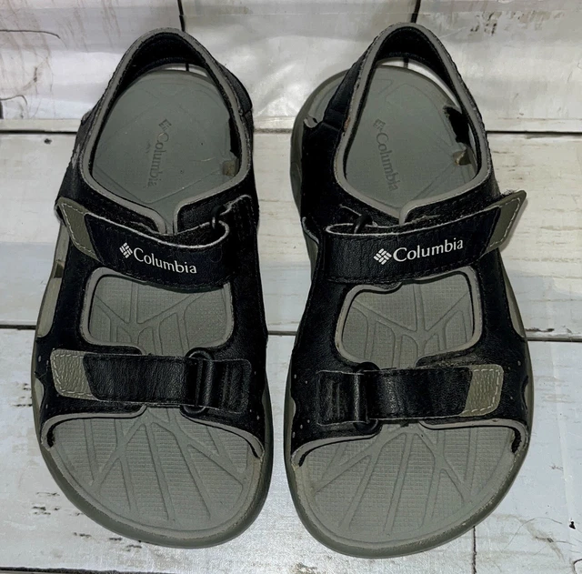 Columbia Techsun Wave Boys Sandals, Little Boy Size 10, Black, Hiking, Water EUC