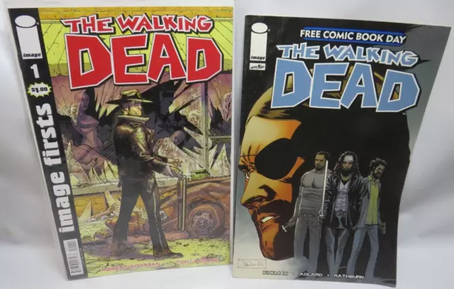 The Walking Dead #1 Image First & free comic book day lot 2