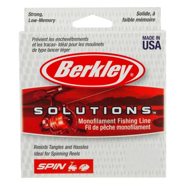 Berkley Solutions 4lb 6lb 7lb 8lb 10lb 12lb 17lb 25lb 300m Spinning Fishing Line