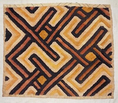 African Kuba Velvet Raffia Textile Kasai Shoowa Bushoong Zaire Congo kv410
