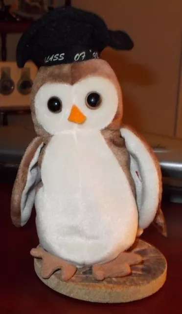 ESTATES SALE AUTHENTIC TY BEANIE BABIES "WISE" the OWL May 31 , 1997