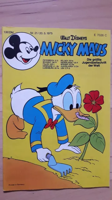 Walt Disneys Micky Maus Nr.21 vom 20.5.1975 - TOP Z0-1 Variante 2: Comicteil