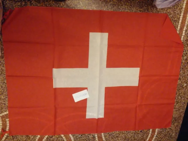 Bandiera Flag Vintage Anni 80/90 Original 150X100 Ca. Football  Svizzera