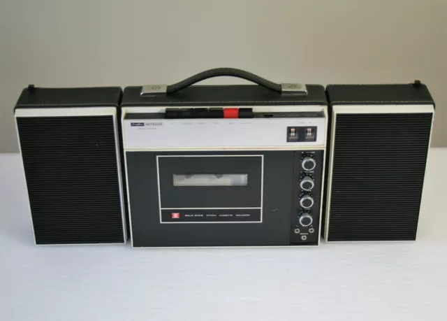 Hitachi TRQ-330 Portable Reel to Reel Tape Recorder Player Vintage Working  Audio