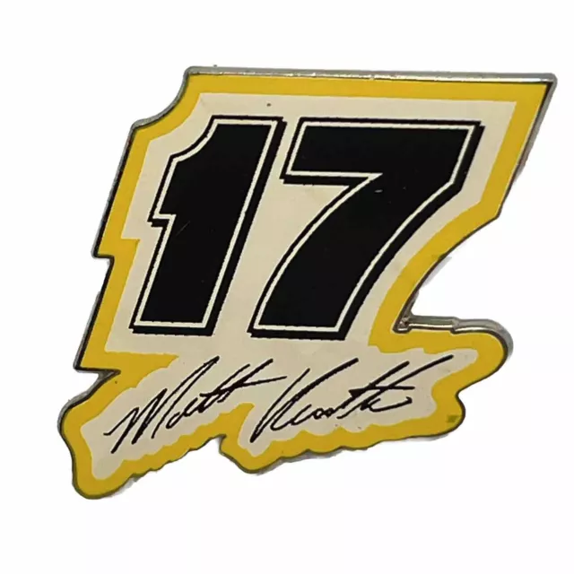 Matt Kenseth #17 DeWalt Racing Team Race Car Driver NASCAR Enamel Lapel Hat Pin