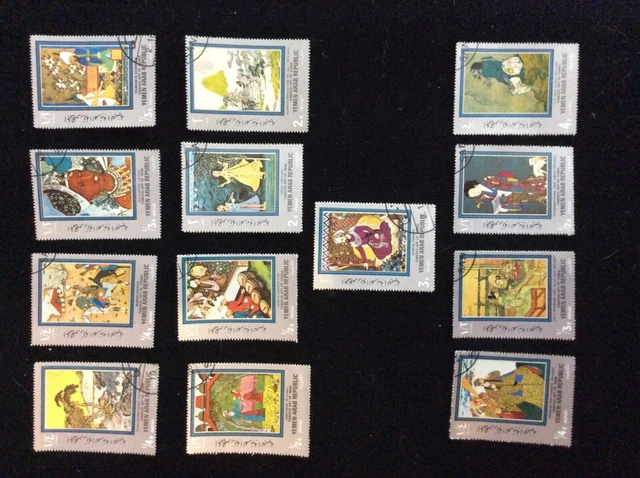 Yemen Arab Republic Lot of 60 Stamps (including 1 damaged) Used