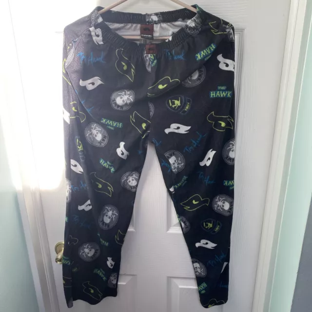 Hawk By Tony Hawk Sleepwear Pajama Pants Youth Size Large 14/16 Black (5080)