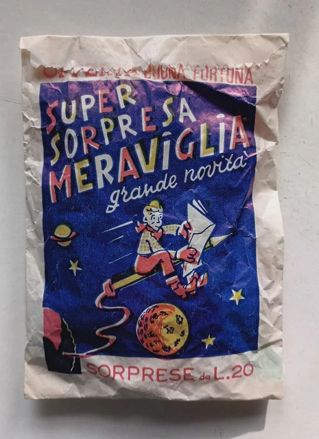 Busta sorpresa sigillata anni 60 Super Sorpresa Meraviglia