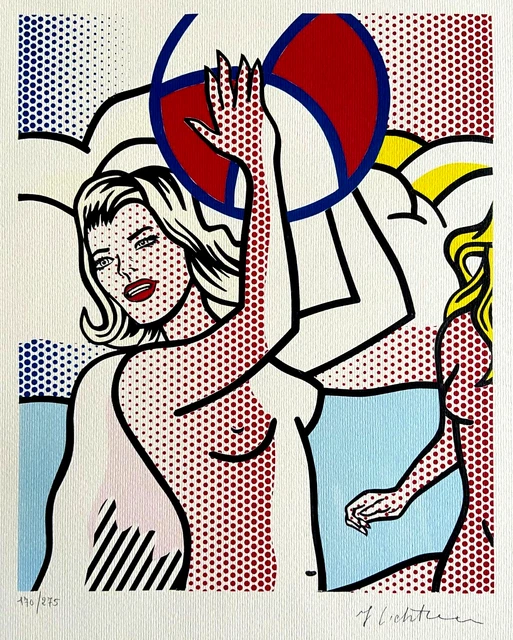Roy Lichtenstein Litografía 1986 ( Dalí Pollock Wesselmann Duchamp)