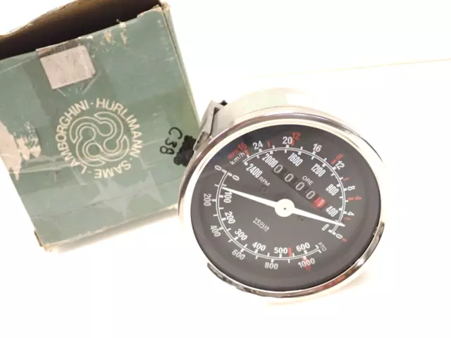 Veglia Tractor Speedometer Tachometer Pto Gauge Nos New #E14