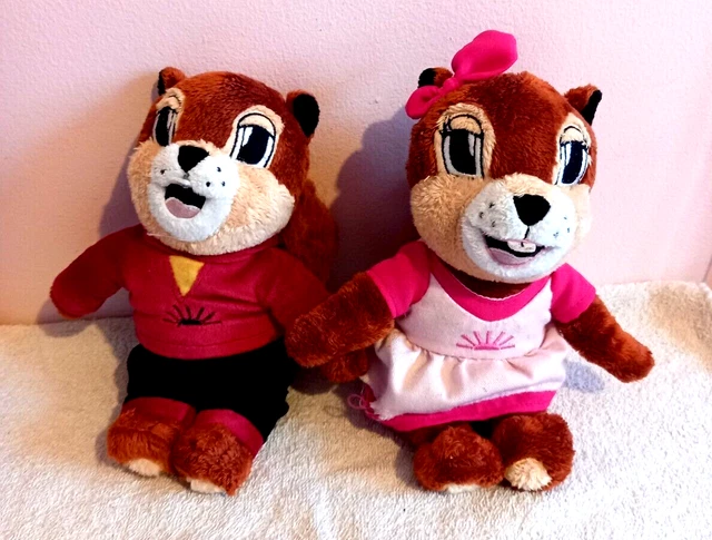 SHOREFIELDS HOLIDAYS RED Squirrels Cybil & Cyril Soft Toy Plush Mascots ...