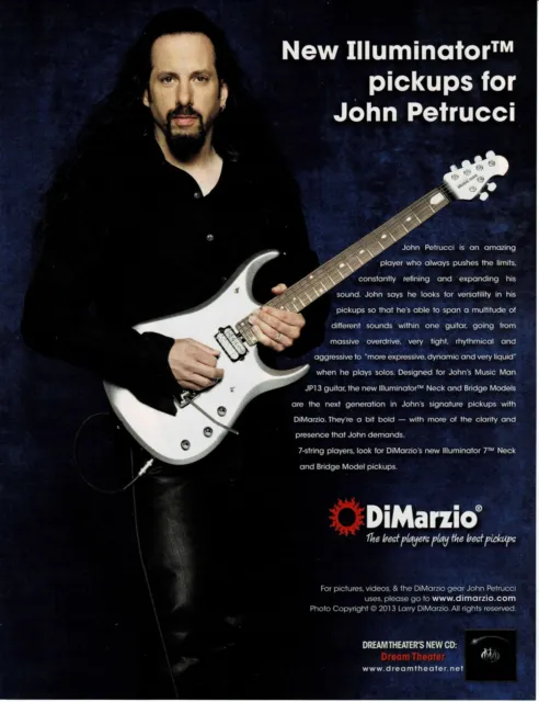 DiMarzio Pickups - JOHN PETRUCCI of DREAM THEATER -  2014 Print Advertisement