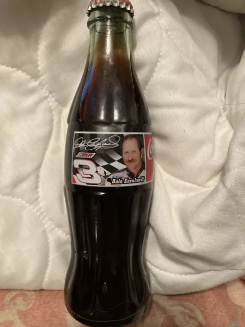 Coca Cola Coke Dale Earnhardt Sr #3 1997 Vintage 8 oz Bottle Full Never Opened 