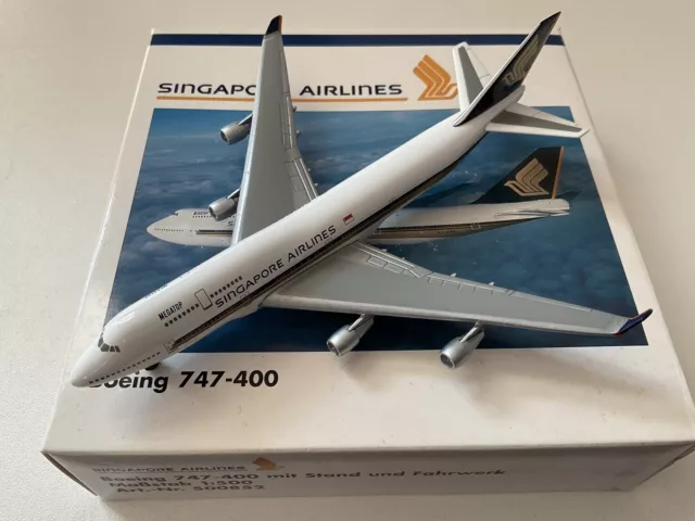 Herpa Wings 1/500 Singapore Airlines Boeing 747-400 Megatop