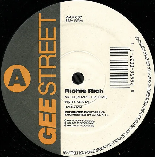 Richie Rich - My DJ (Pump It Up Some) (12") (Very Good Plus (VG+))