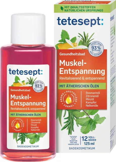 tetesept Badeöl Gesundheit Muskel Entspannung, Vital bad 125 ml