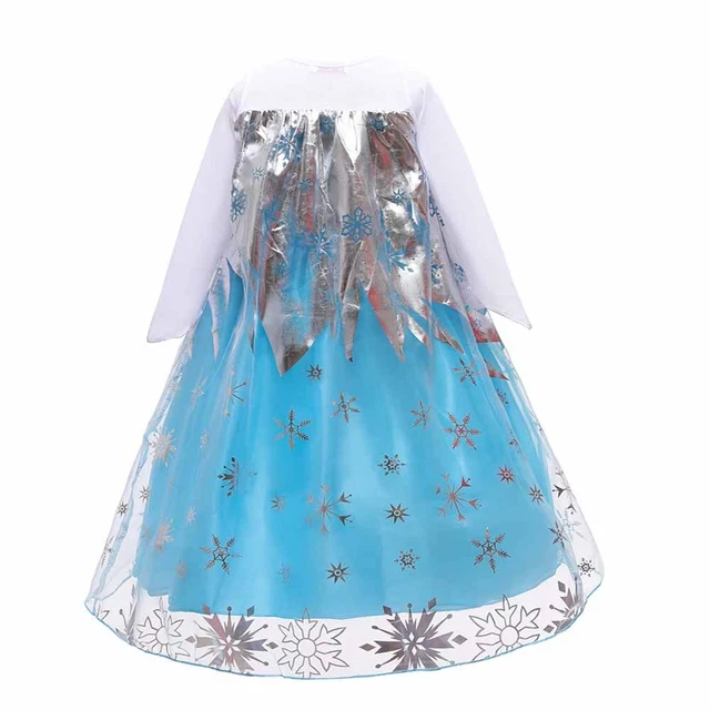 Costume Halloween Regina delle Nevi Anna Frozen Principessa Elsa Abito Ragazze Festa Cosplay 6