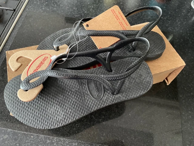 Havaianas black luna sandals deals