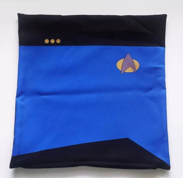 Inspired hand made Pillow Cover Star Trek The Next Generation Fanmade