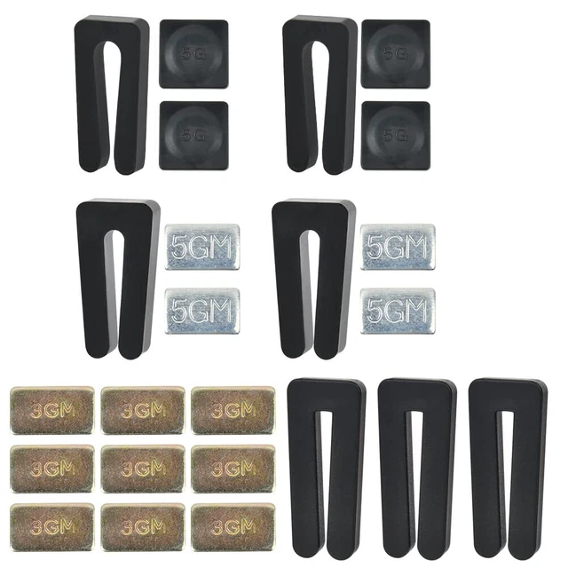 24Pcs Ceiling Fan Blade Balancing Kit - Clip and Weights Set