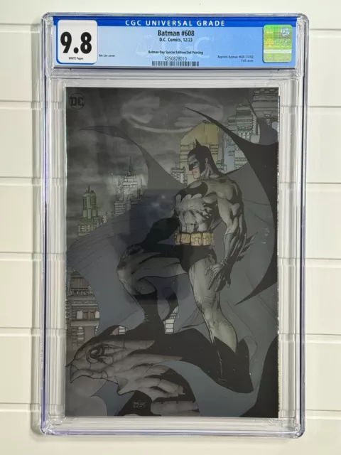 Batman #608 (2023 DC Comics) Jim Lee Batman day Foil Variant CGC 9.8